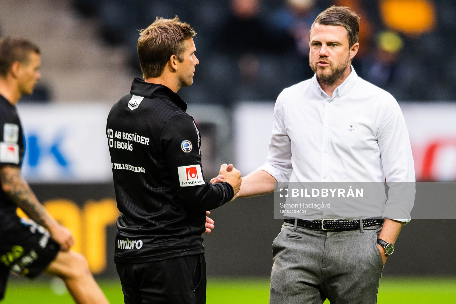 Elfsborgs Anders Svensson och manager Jimmy Thelin