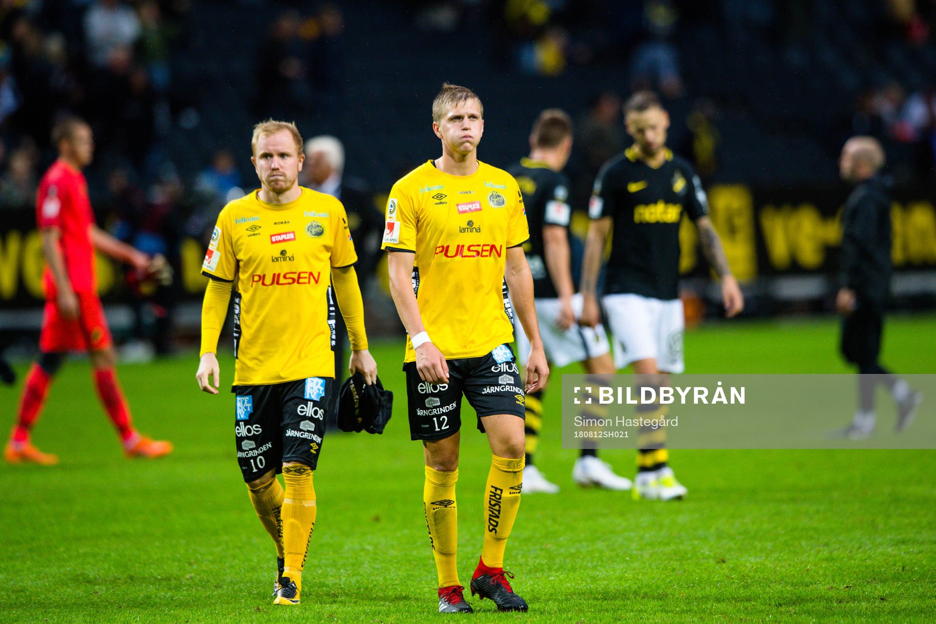 Elfsborgs Simon Lundevall och Joakim Nilsson deppar