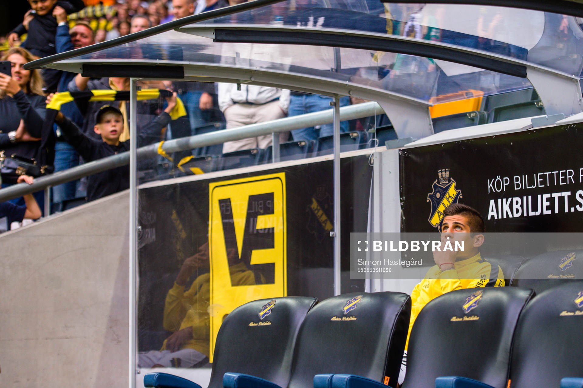 s Nicolas Stefanelli före fotbollsmatchen i Allsvenskan