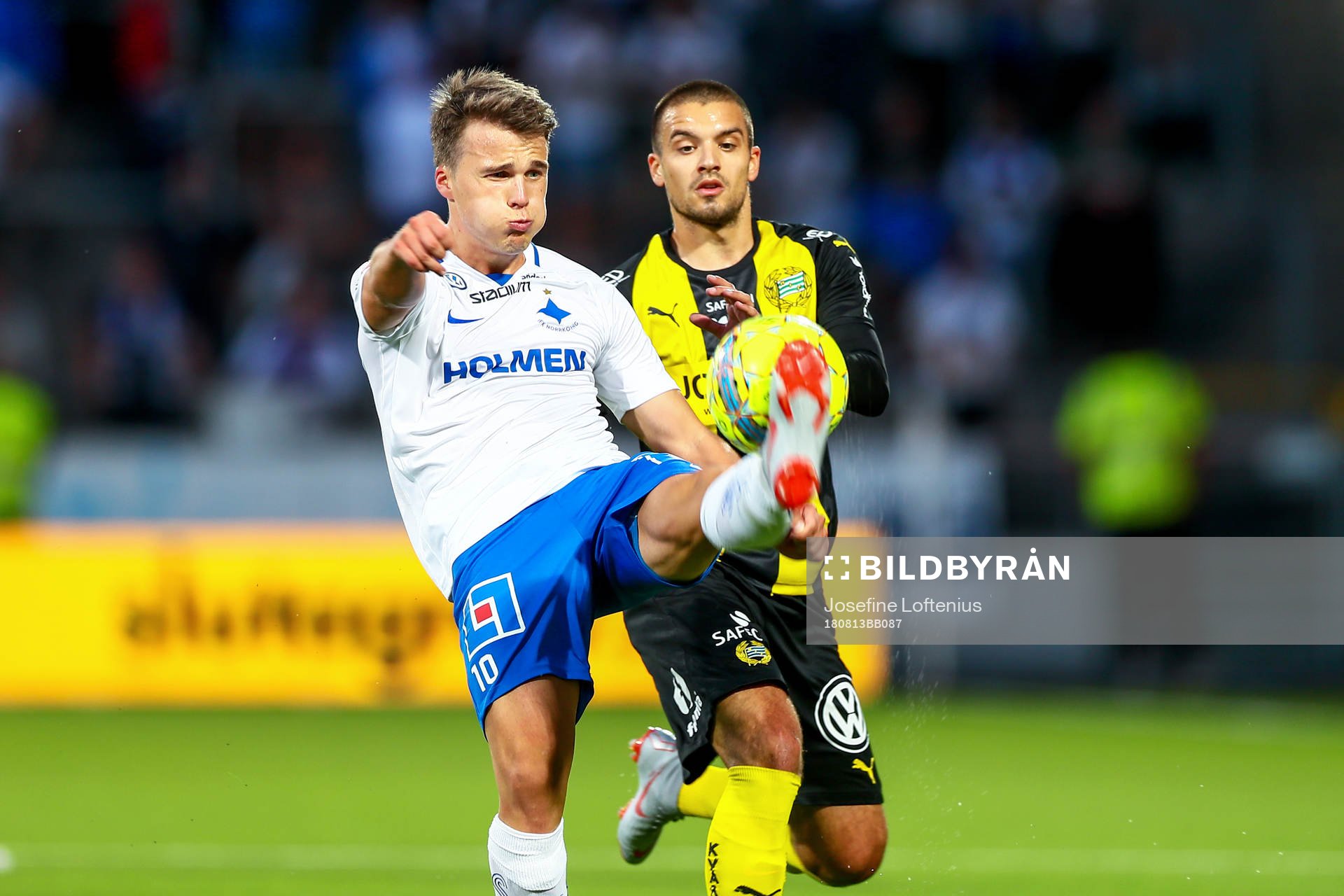 Norrköpings Simon Skrabb och Hammarbys Vladimir Rodic
