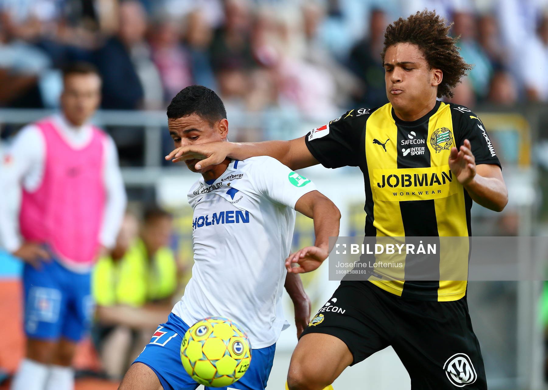 Norrköpings Ian Smith och Hammarbys Neto Borges