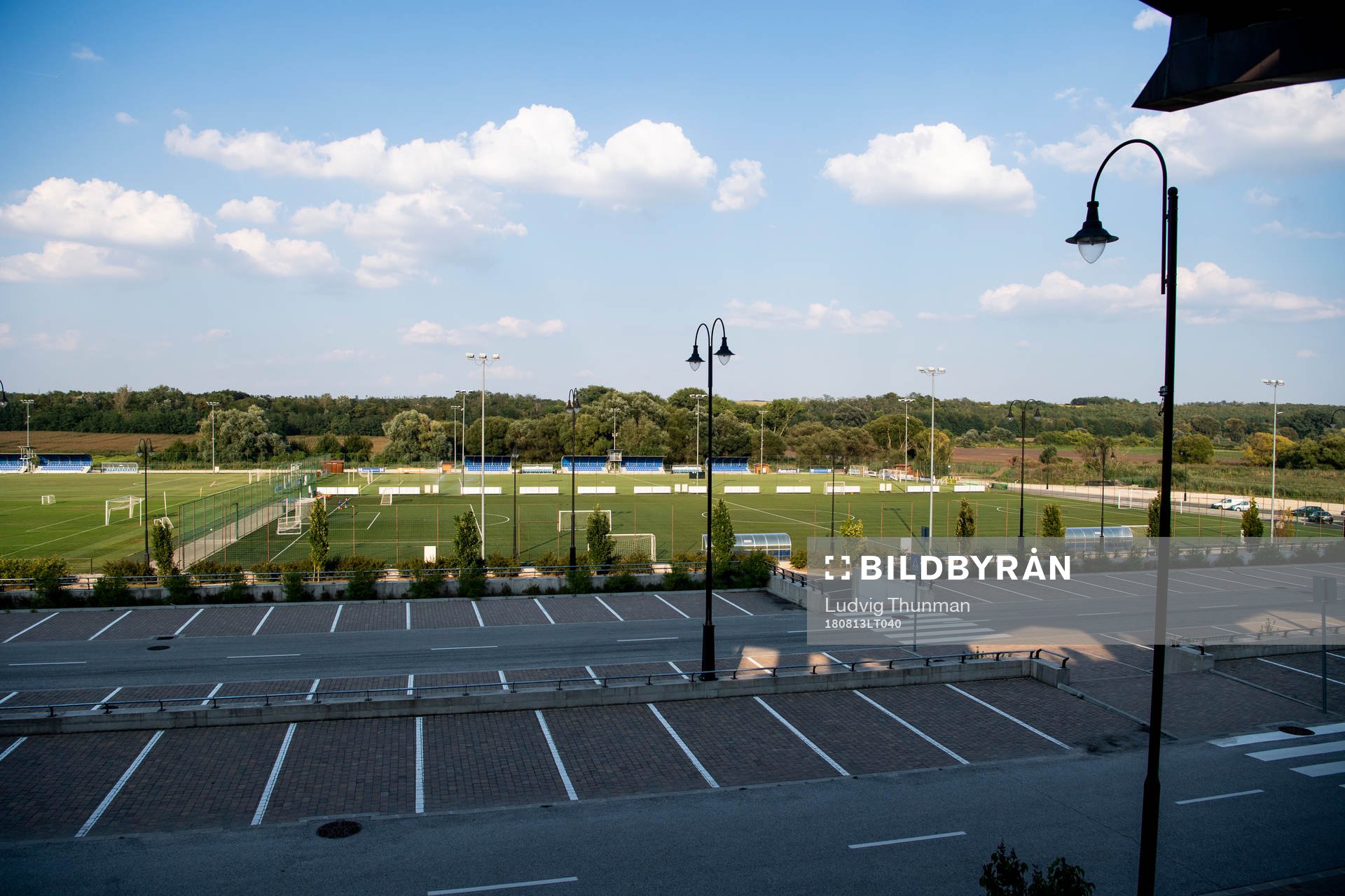 General view of the practice facilities behind Pancho Arena
