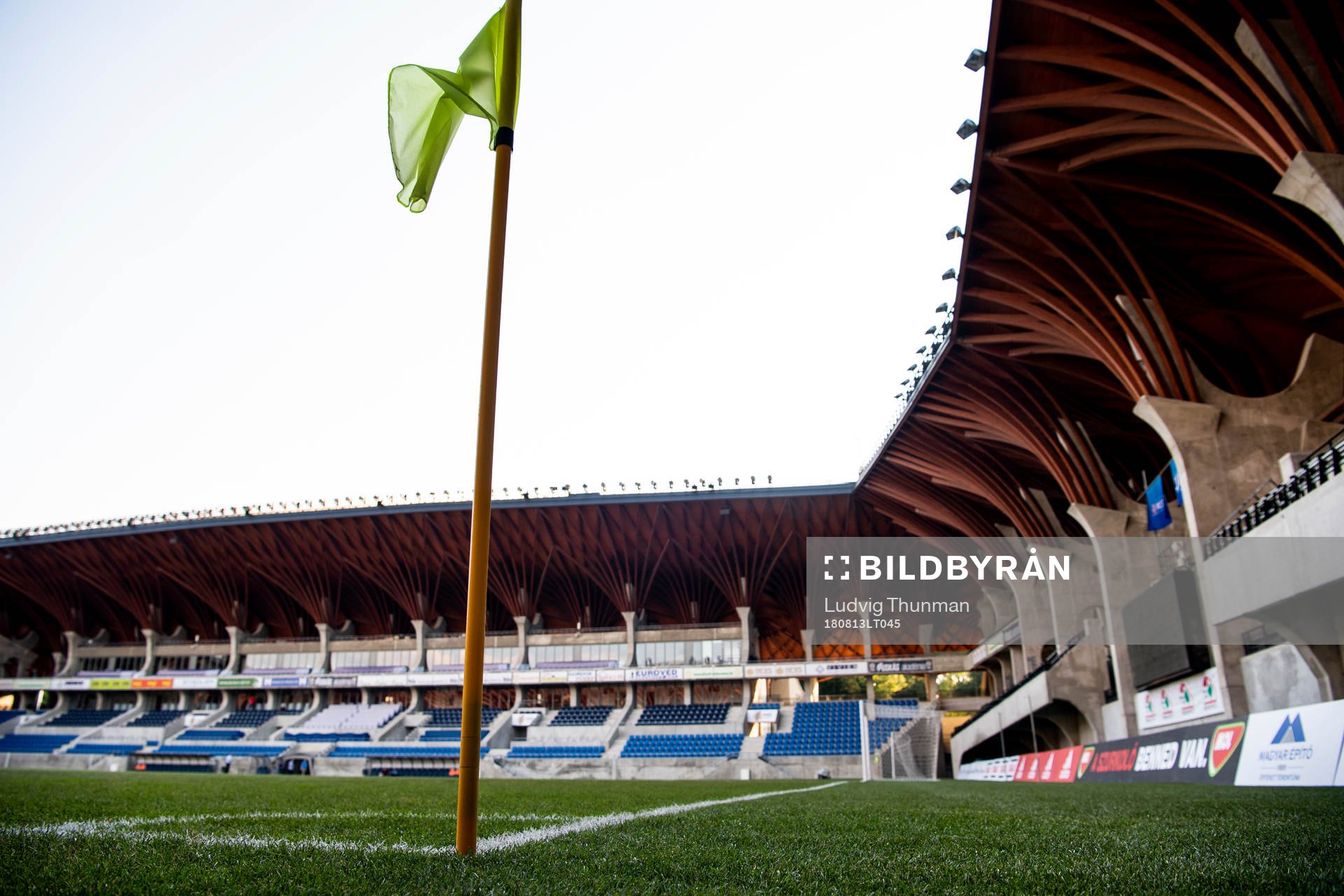 General view of Pancho Arena ahead of a with Malmö FF practice ahead of the UEFA Champions League qualifying match between Vidi and Malmö FF on August 13, 2018 in Felcsut.