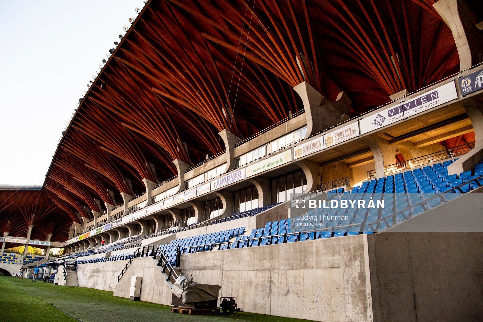 General view of Pancho Arena ahead of a with Malmö FF practice ahead of the UEFA Champions League qualifying match between Vidi and Malmö FF on August 13, 2018 in Felcsut.
