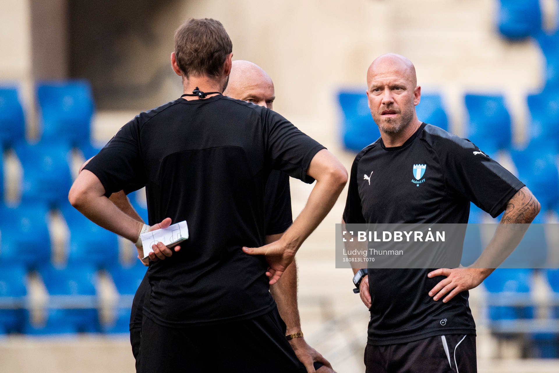 Assistant coach Olof Persson, assistant coach Andreas