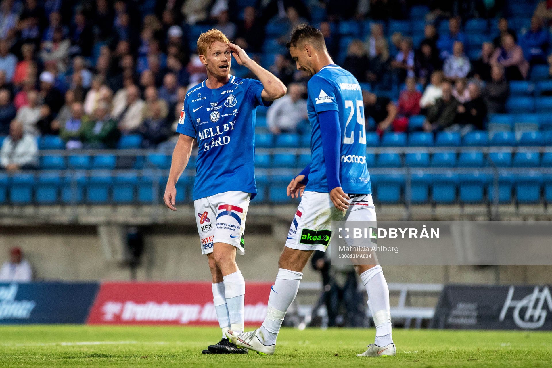 Trelleborgs Lasse Nielsen och Jasmin Sudic deppar