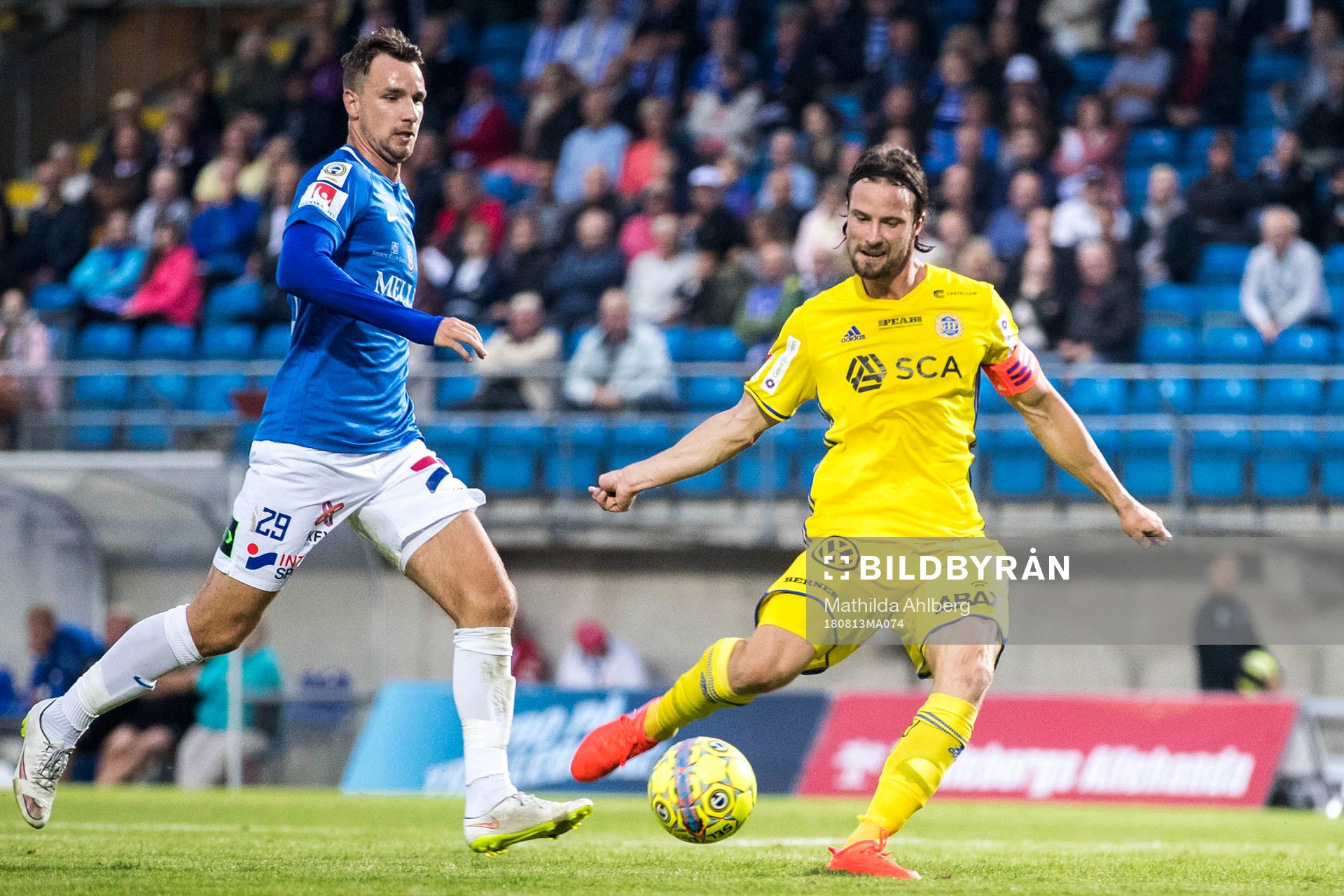 Trelleborgs Jasmin Sudic och Sundsvalls Linus Hallenius