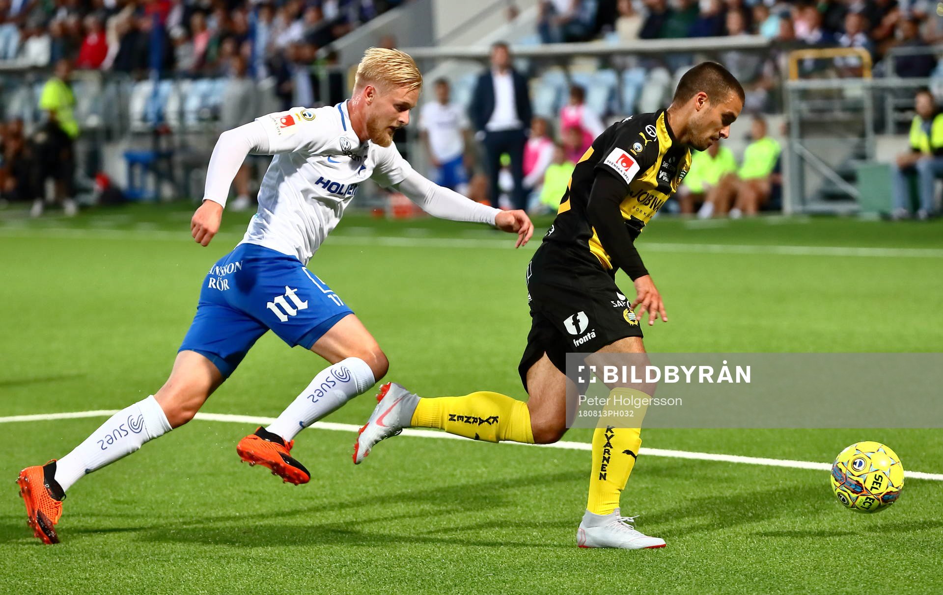 Norrköpings Kalle Holmberg  och Hammarbys Vladimir Rodic
