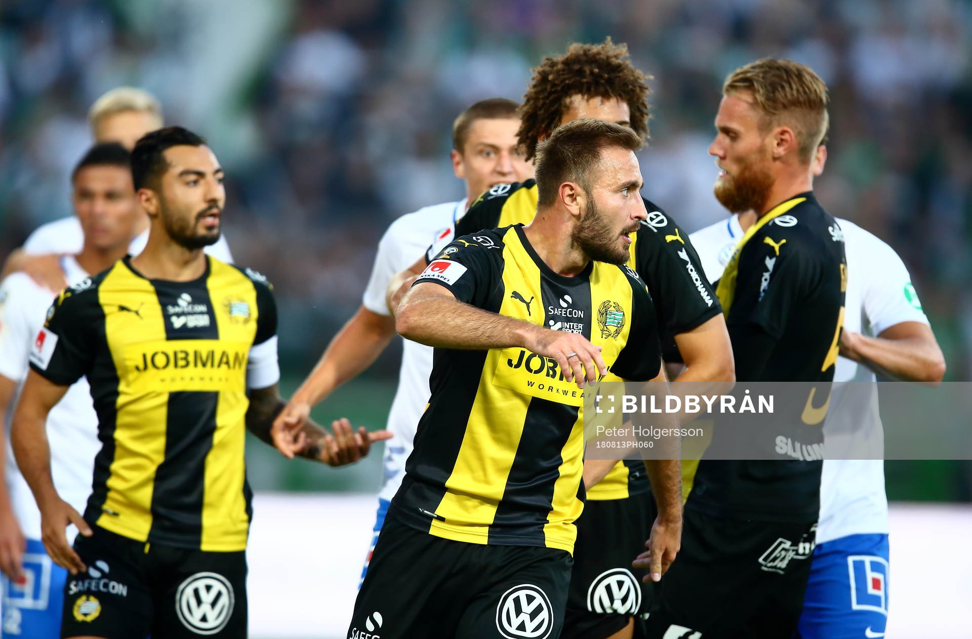 Hammarbys Muamer Tankovic reagerar