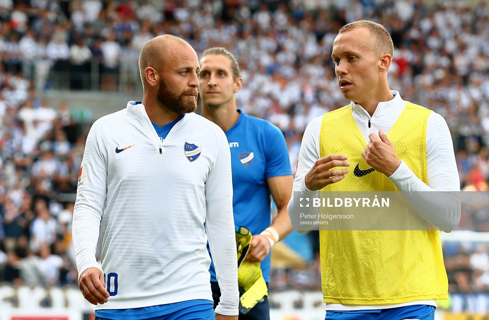 Norrköpings Daniel Sjölund och Gudmundur Thorarinsson