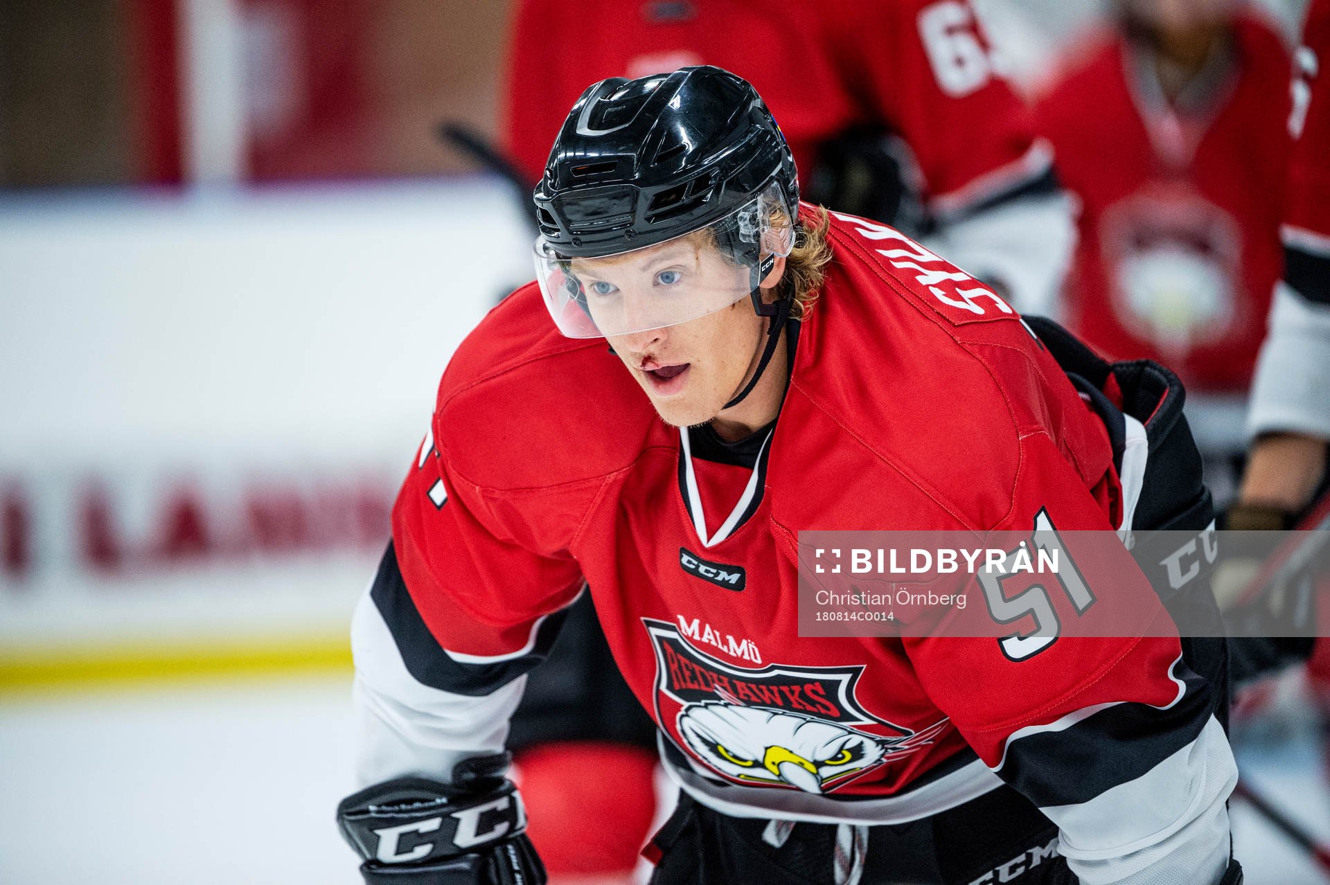 Malmö Redhawks Emil Sylvegård deppar