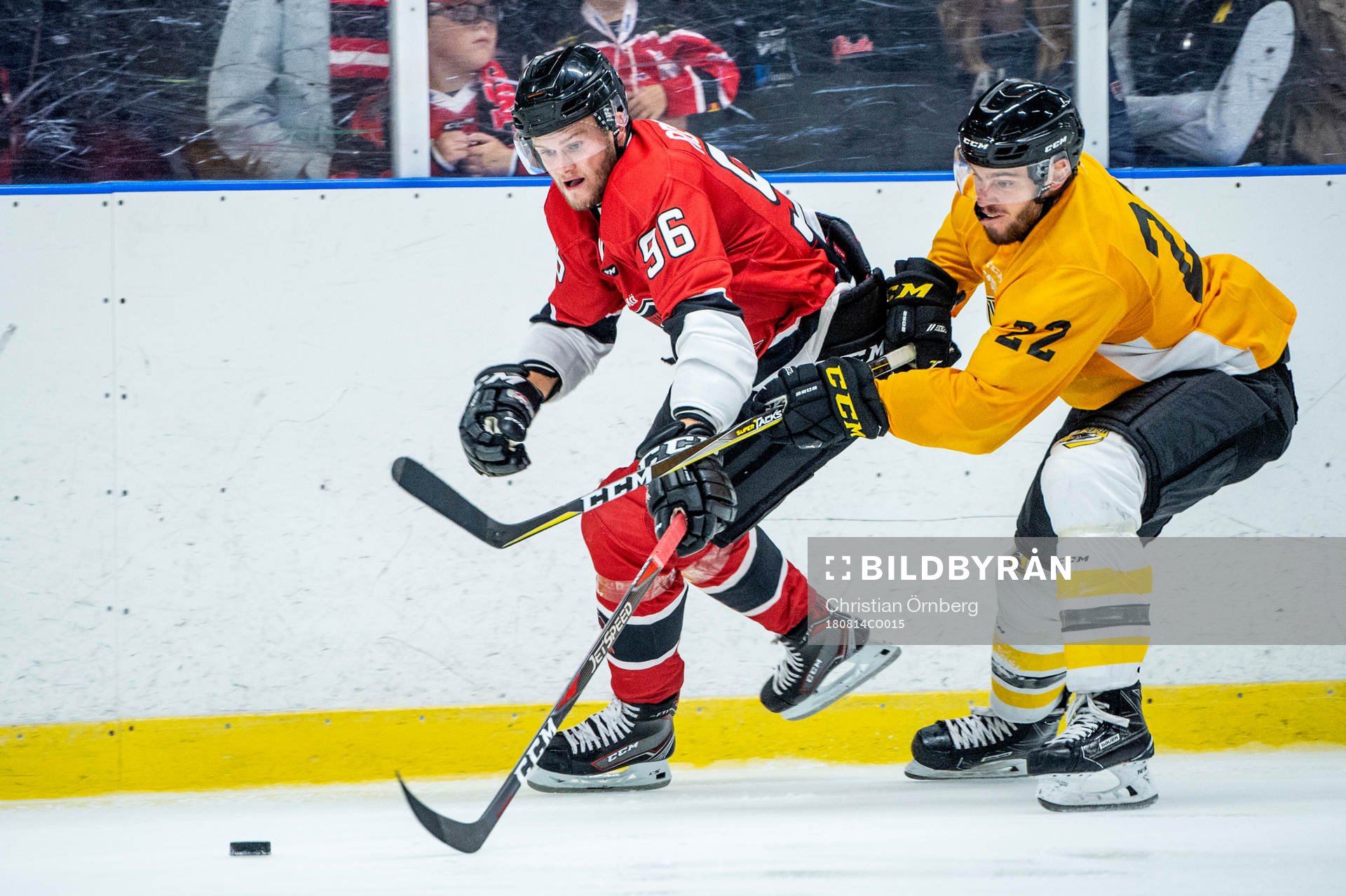 Malmö Redhawks Kim Rosdahl mot Panterns Ruben Rampazzo