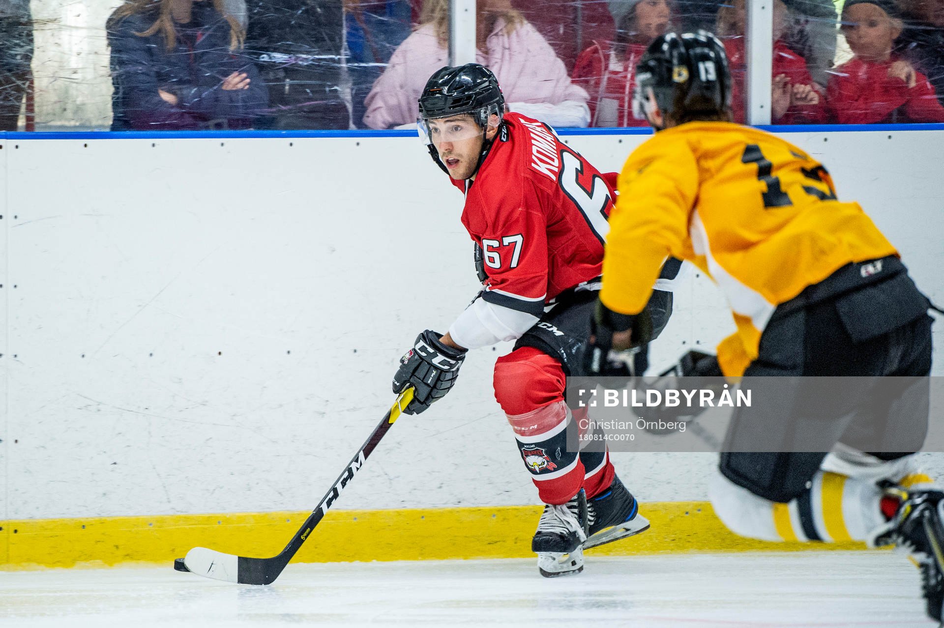 Malmö Redhawks Konstantin Komarek mot Panterns William Haag