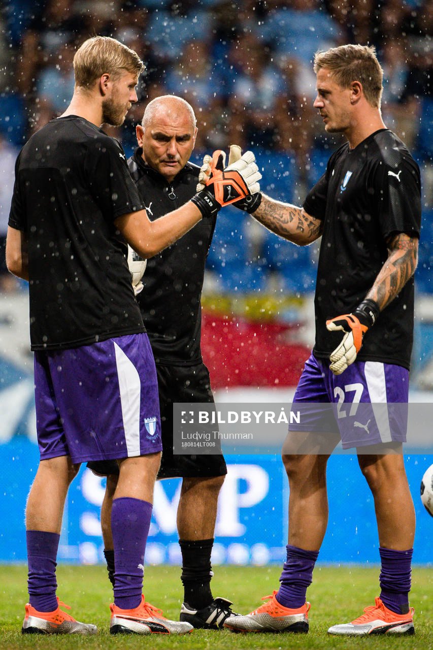 goalkeeper Fredrik Andersson, goalkeeper coach Jonnie Fedel