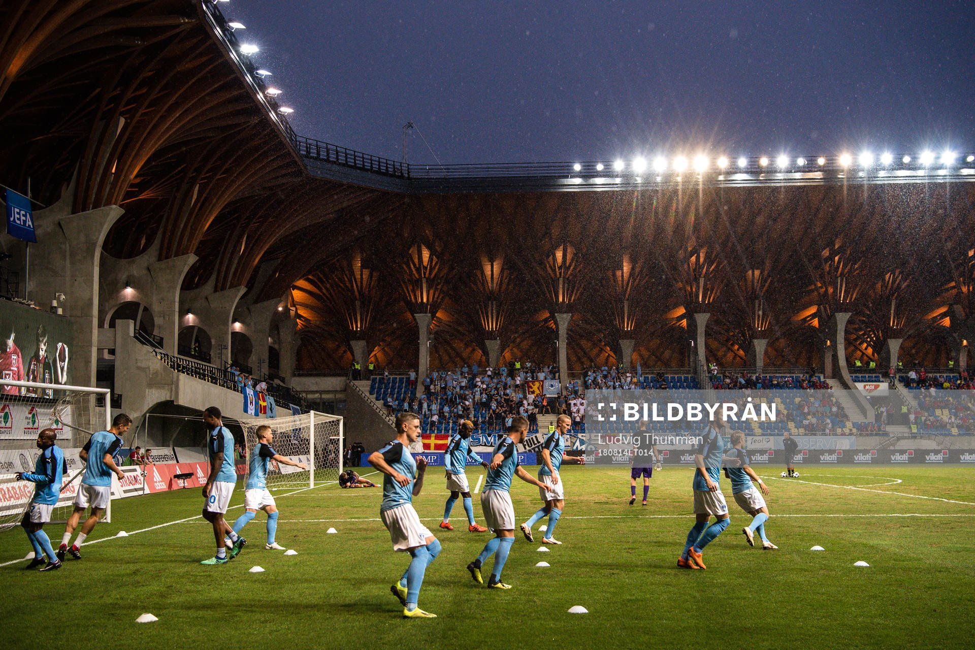 Players  of Malmö FF prior the UEFA Champions League