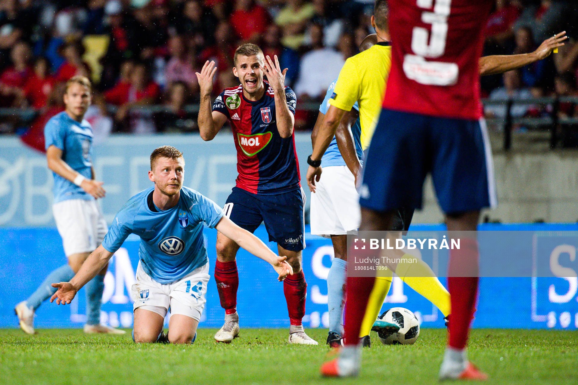 Anders Christiansen of Malmö FF reacts