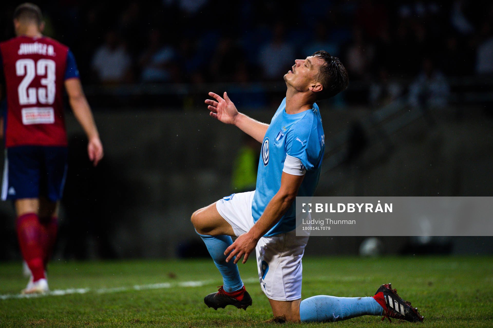 Markus Rosenberg of Malmö FF looks dejected