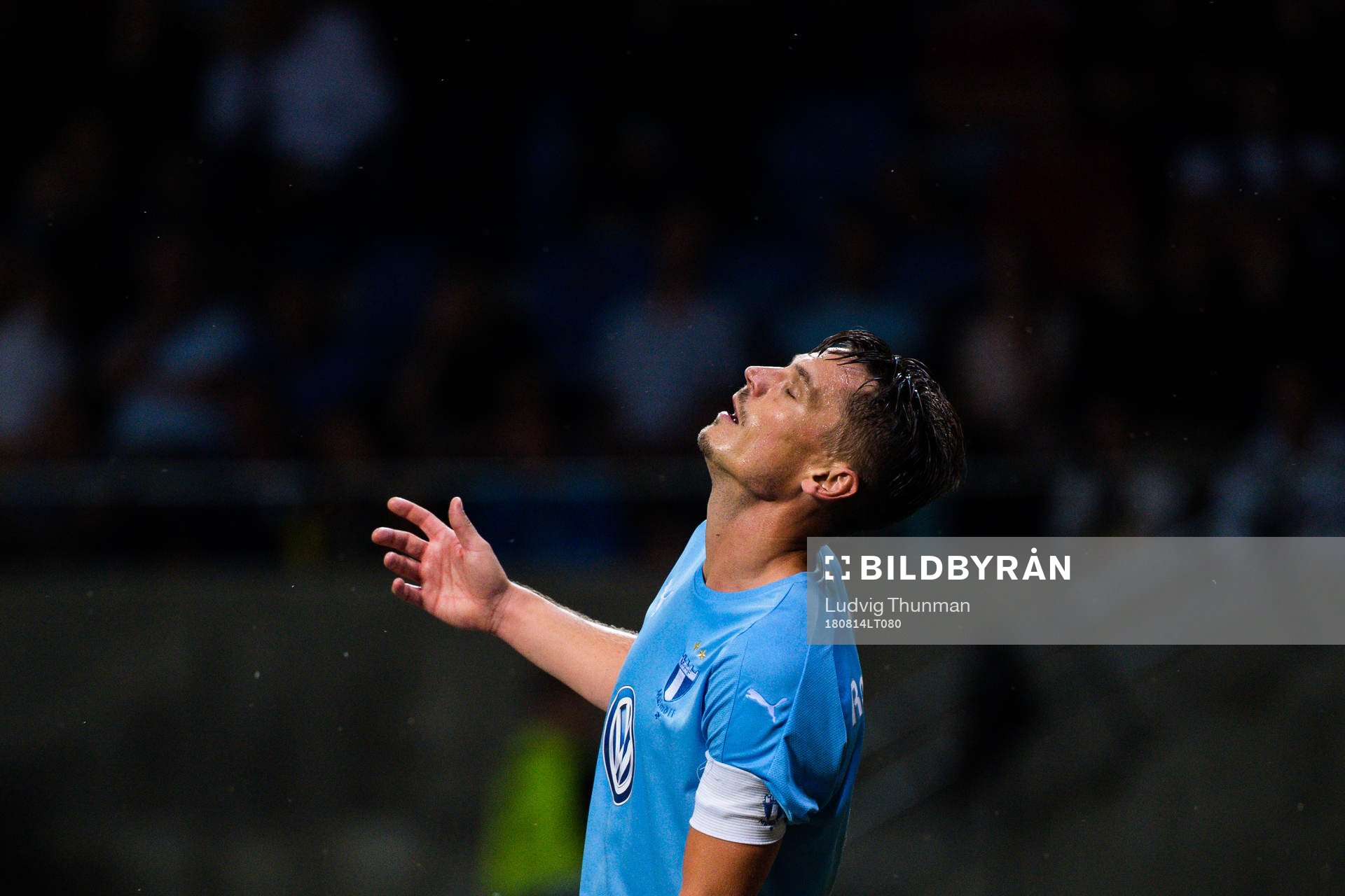 Markus Rosenberg of Malmö FF looks dejected