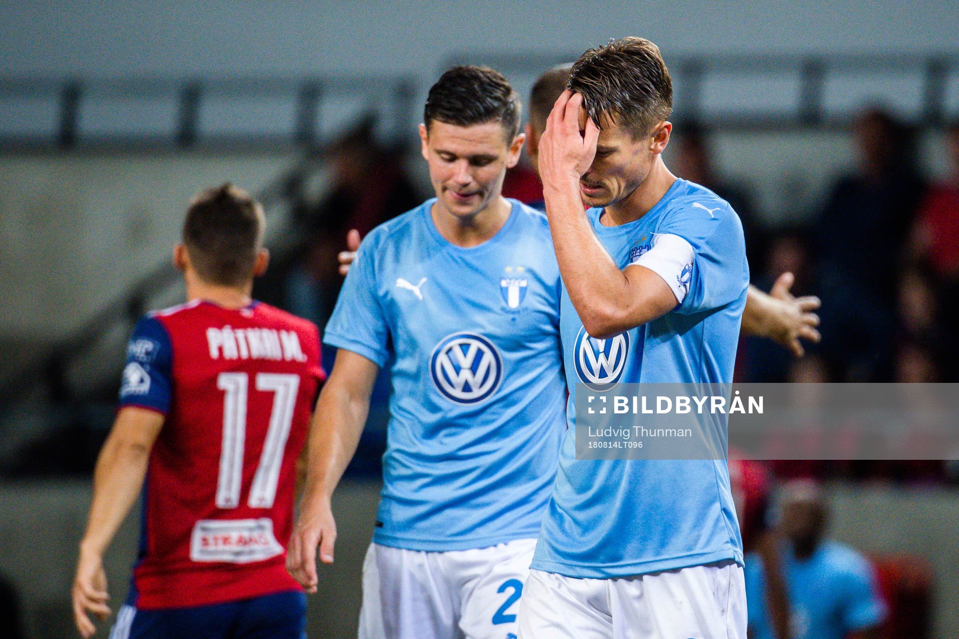 Marcus Antonsson and Markus Rosenberg of Malmö FF looks