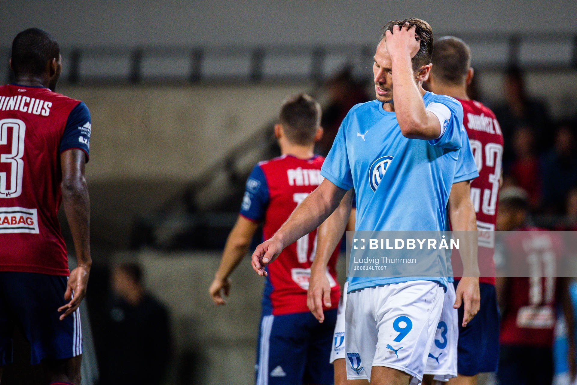 Markus Rosenberg of Malmö FF looks dejected
