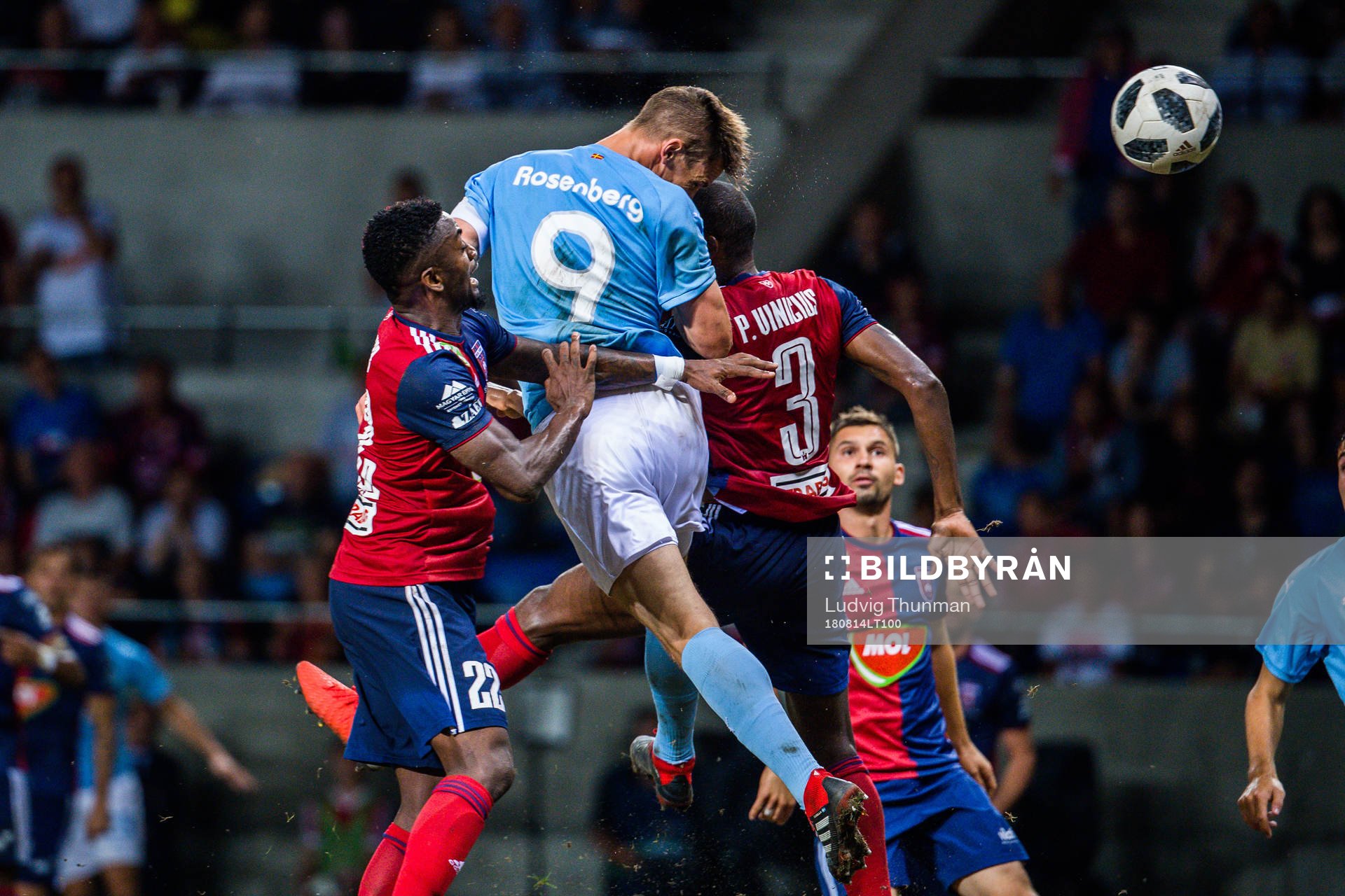 Markus Rosenberg of Malmö FF during the UEFA Champions League qualifying match between Vidi and Malmö FF on August 14, 2018 in Felcsut.