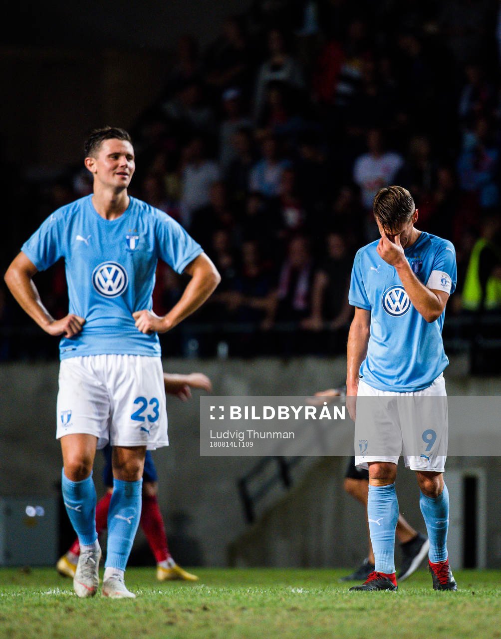 Marcus Antonsson and Markus Rosenberg  of Malmö FF looks