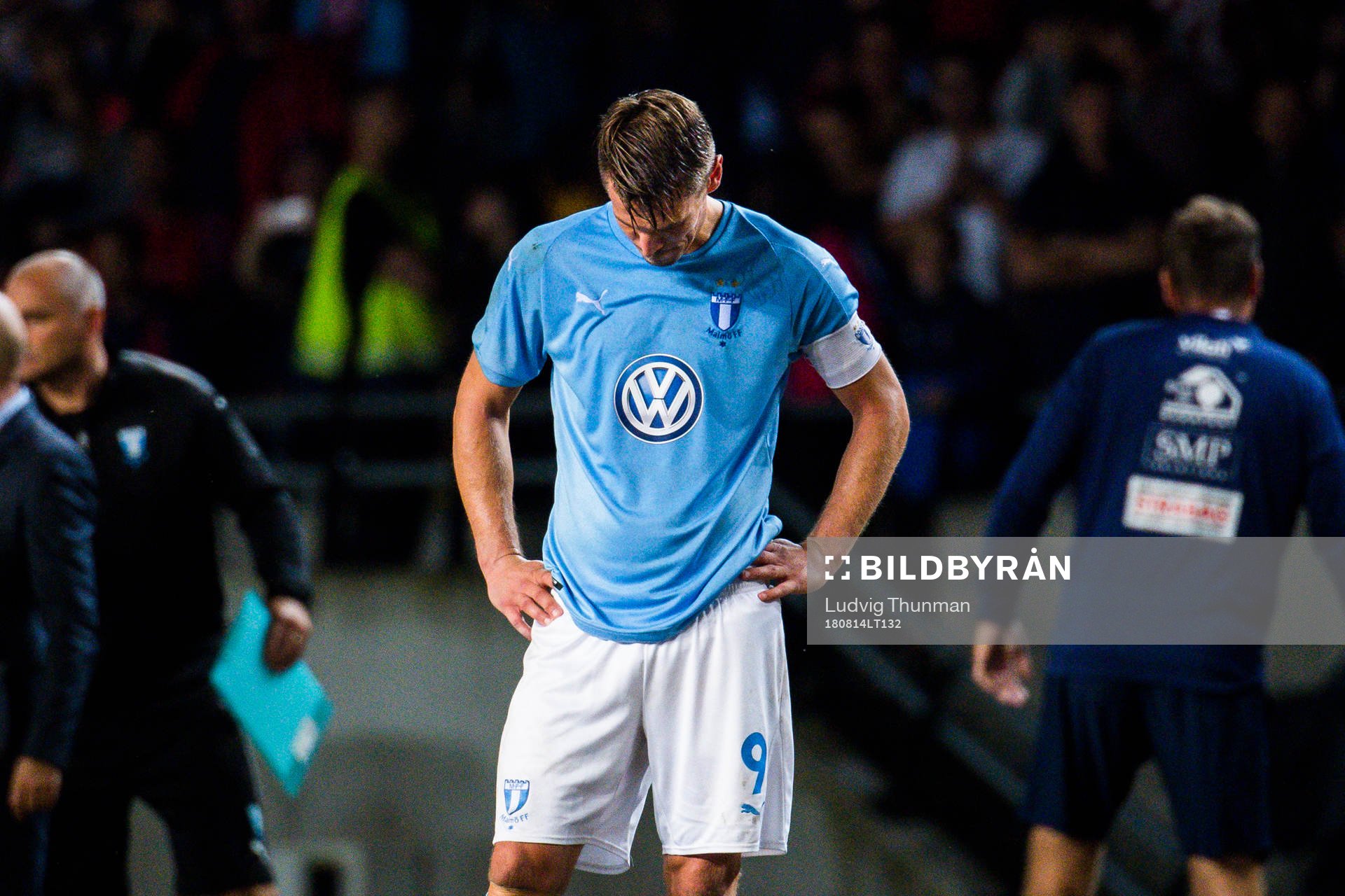 Markus Rosenberg  of Malmö FF looks dejected
