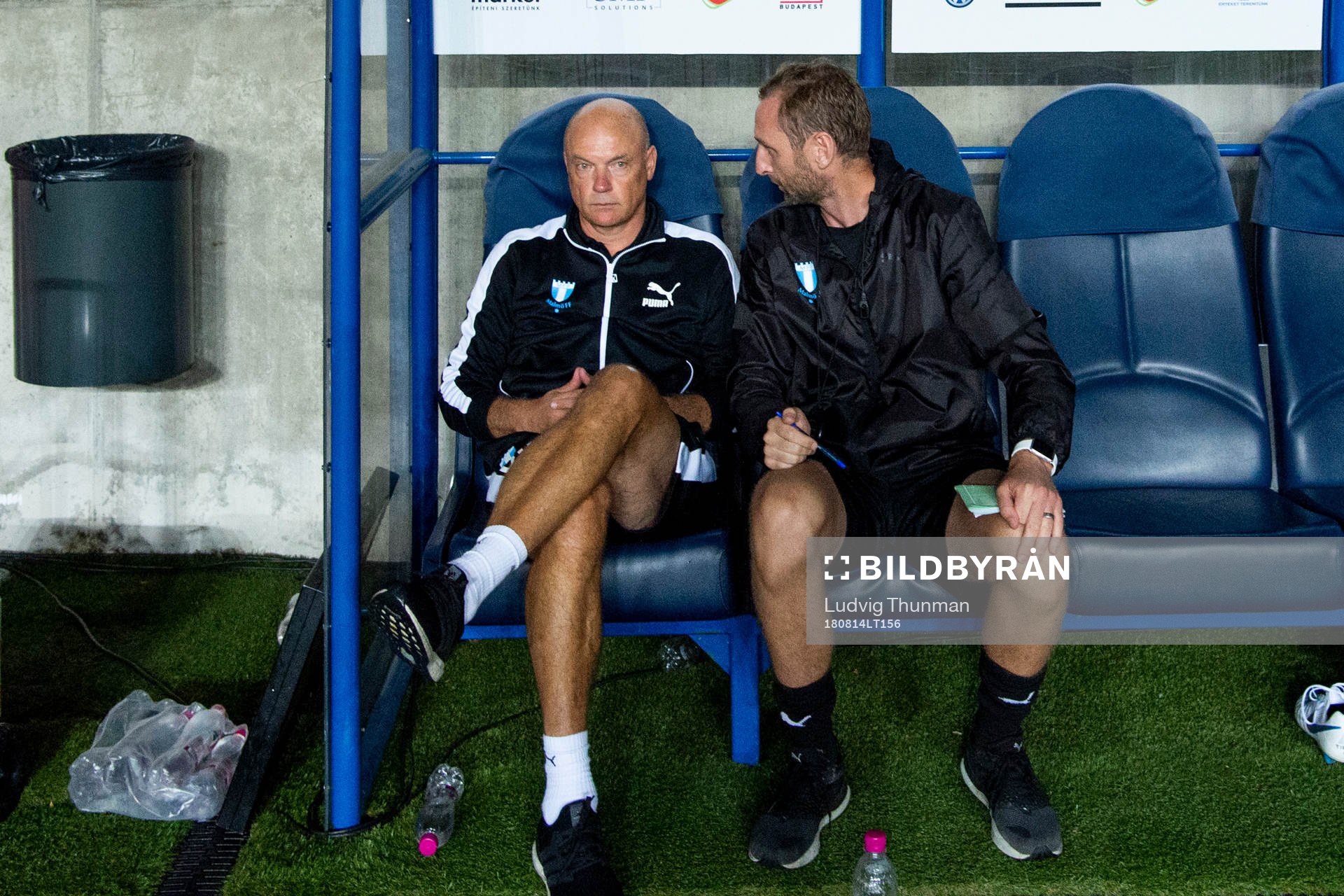 Head coach Uwe Rösler and assistant coach Andreas Georgson