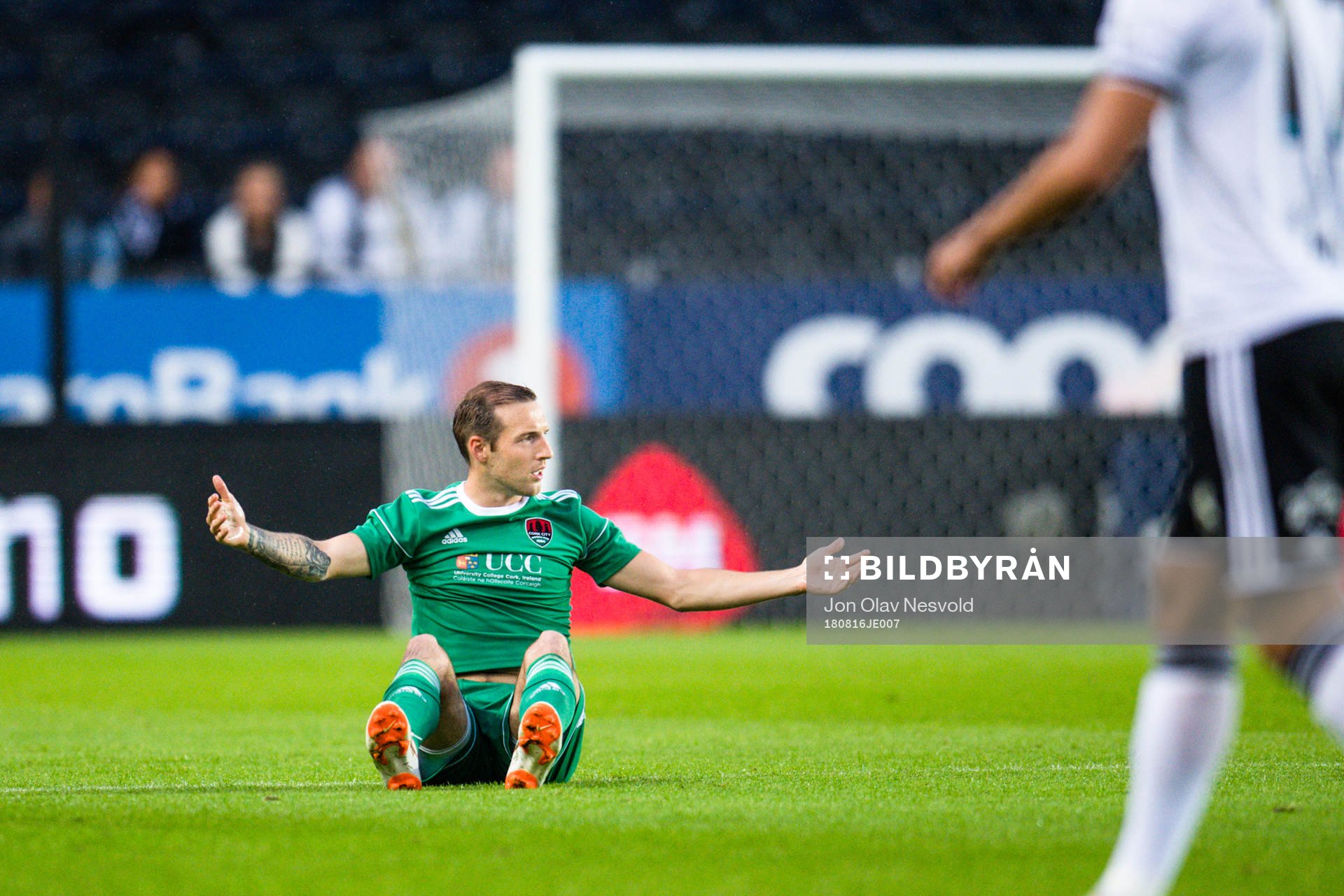 Karl Sheppard of Cork City in the Europa League