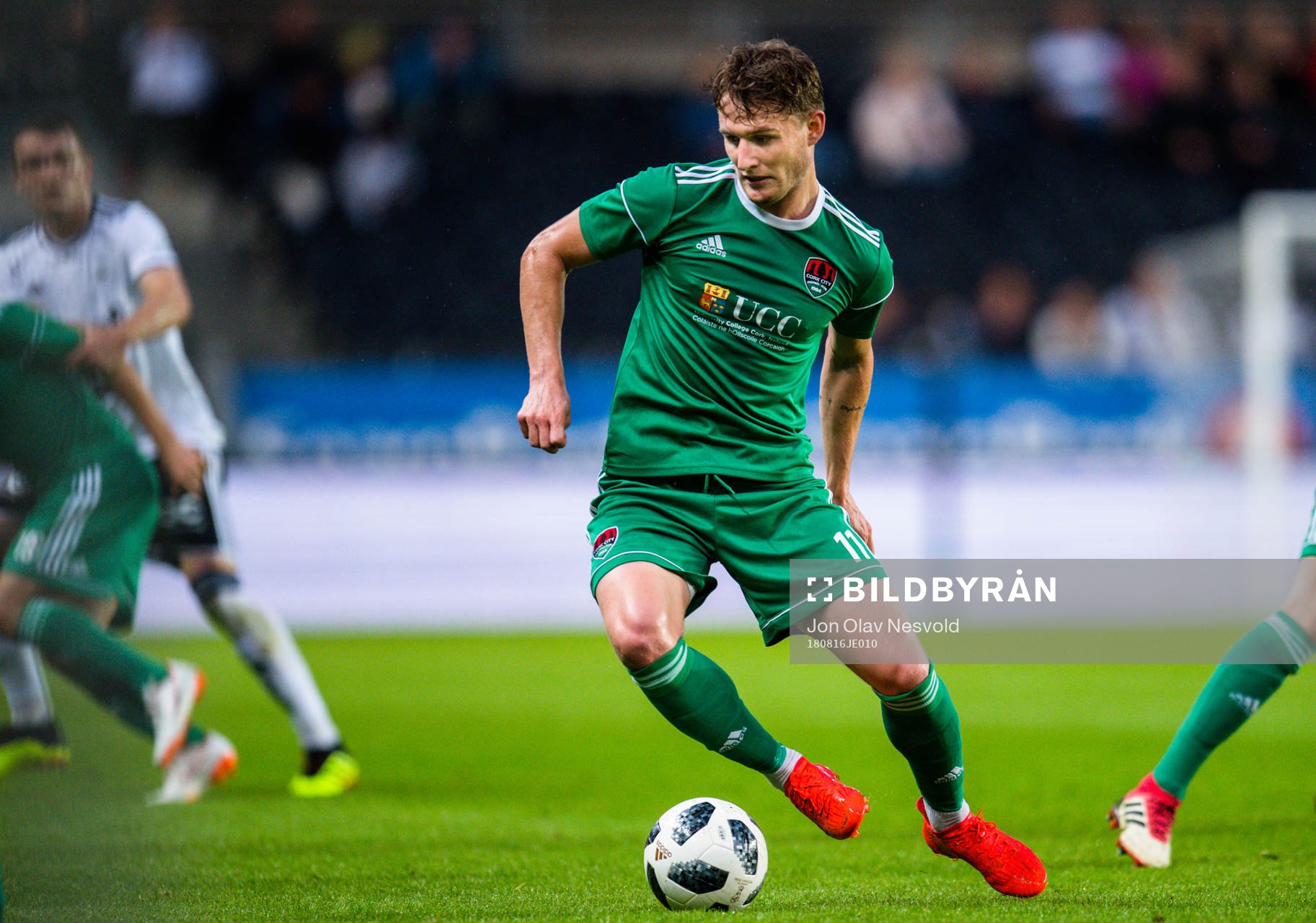 Kieran Sadlier of Cork City in the Europa League