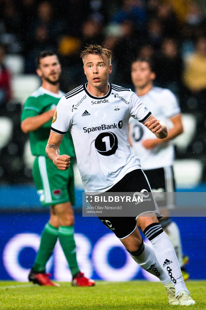 Alexander Søderlund of Rosenborg celebrates the 2-0 goal