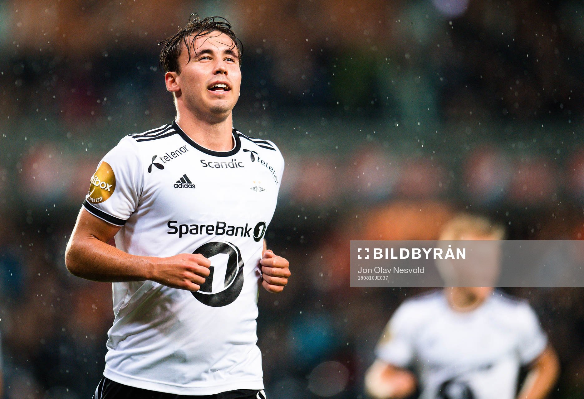 Anders Trondsen of Rosenborg celebrates the 3-0 goal  in