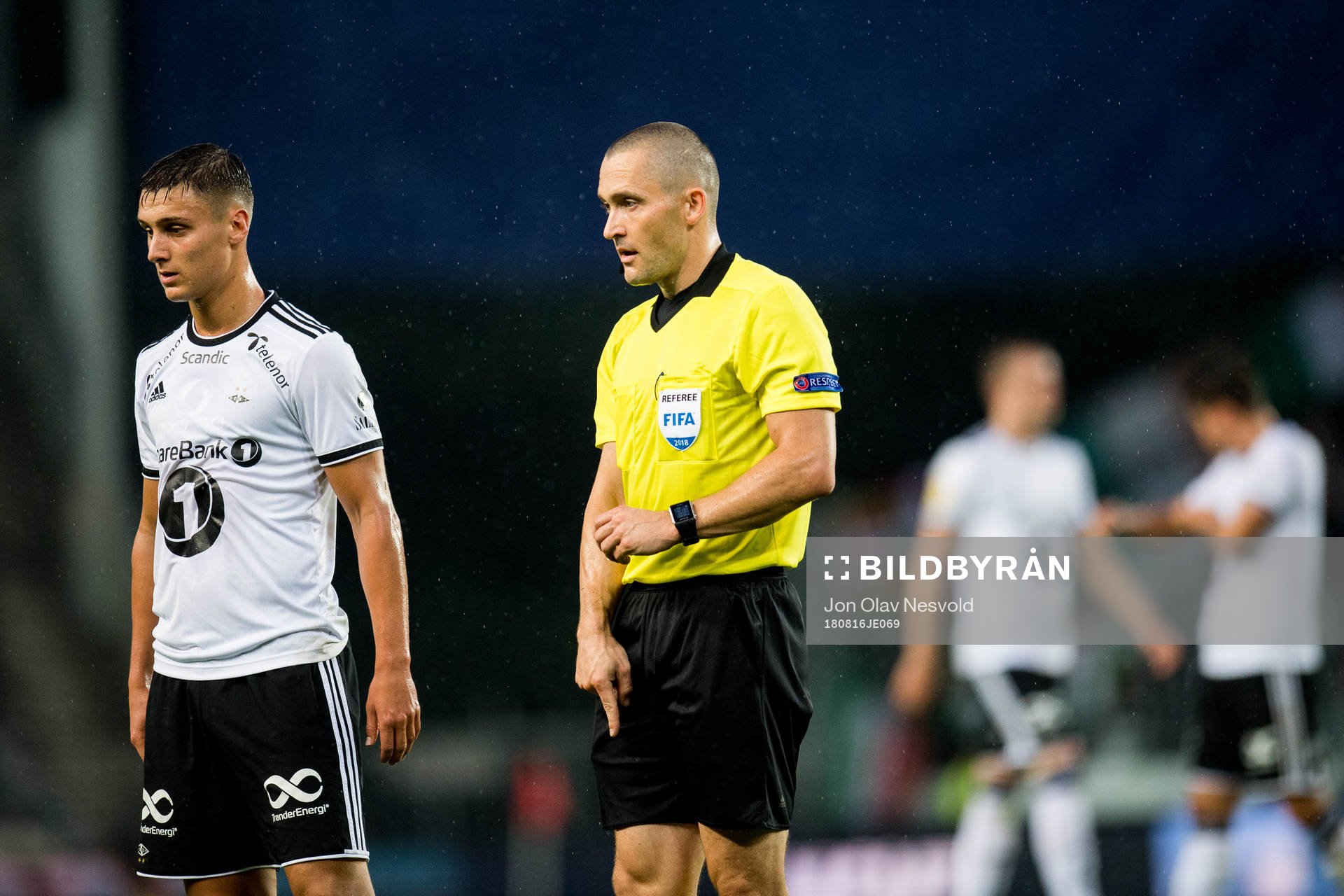 Mads-Kristoffer Kristoffersen, referee, in the Europa
