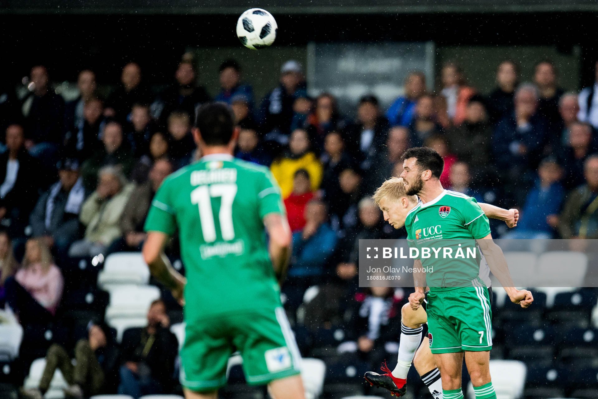Birger Meling of Rosenborg and Jimmy Keohane of Cork City