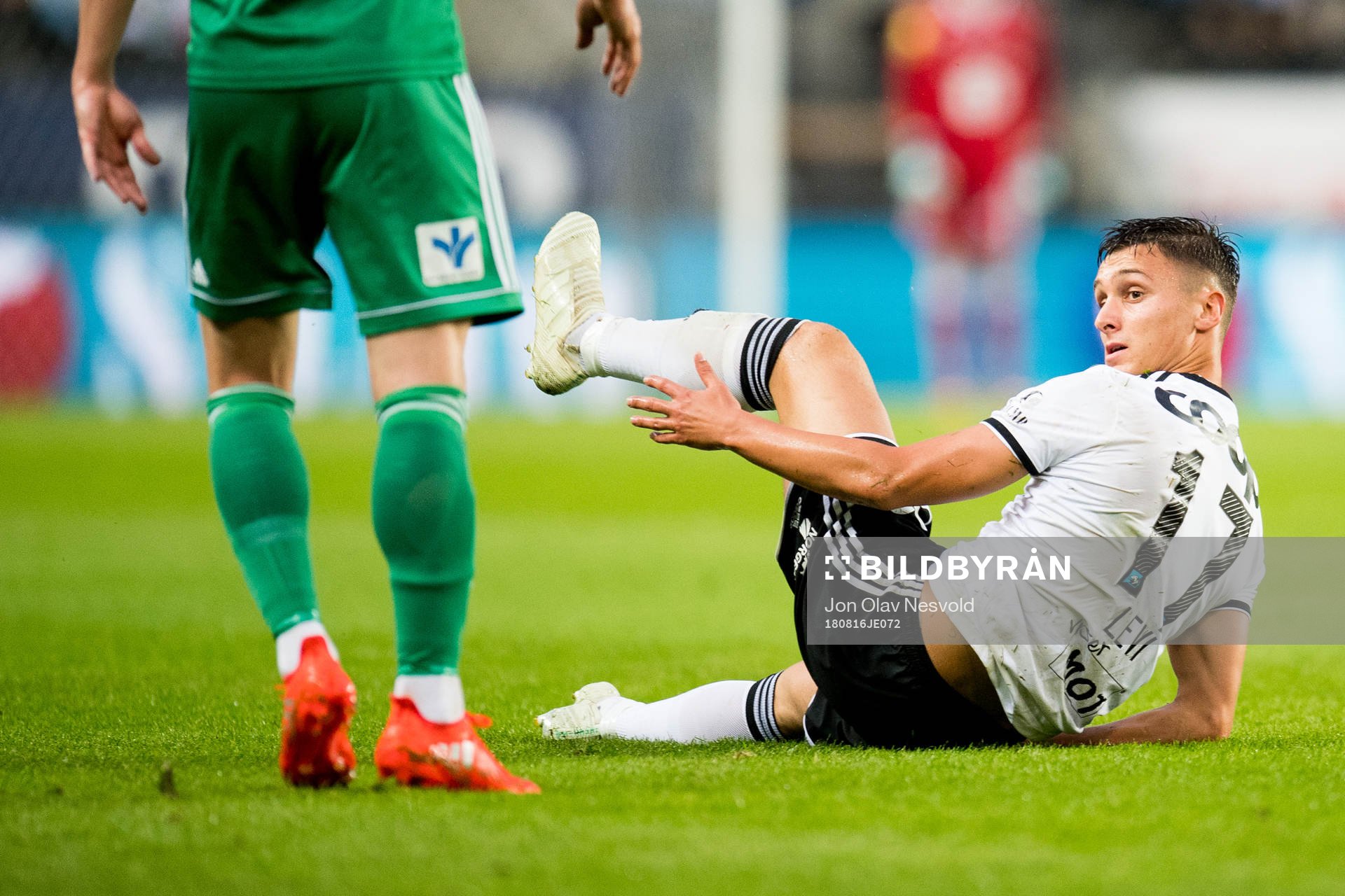 Jonathan Levi of Rosenborg in the Europa League