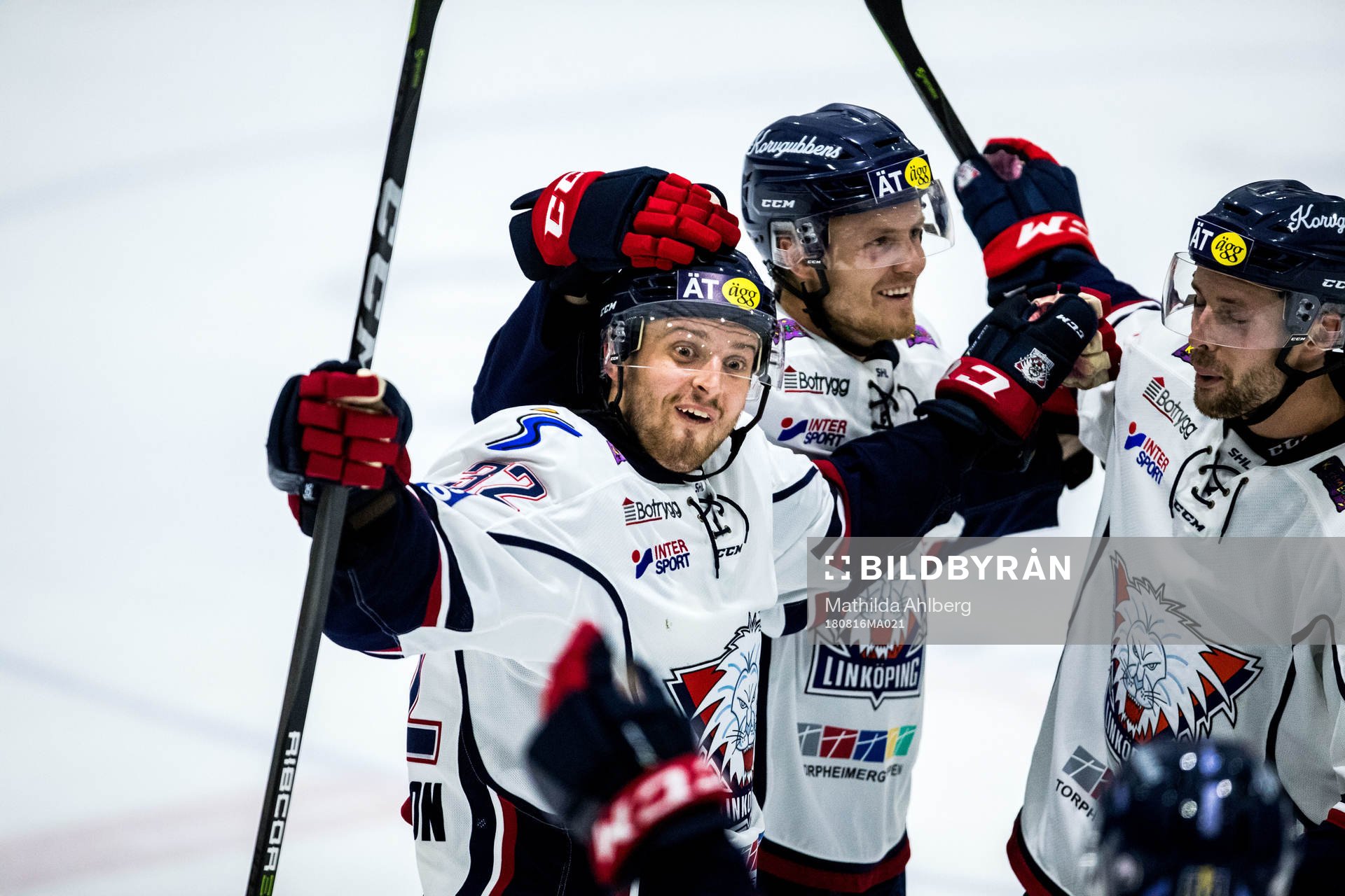 Linköpings Lukas Bengtsson jublar