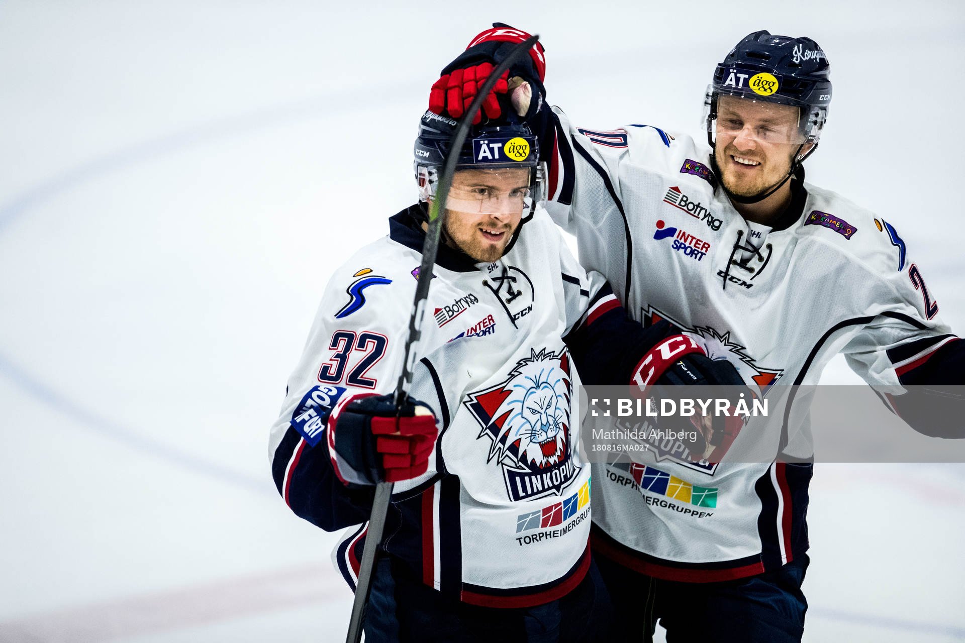 Linköpings Lukas Bengtsson jublar