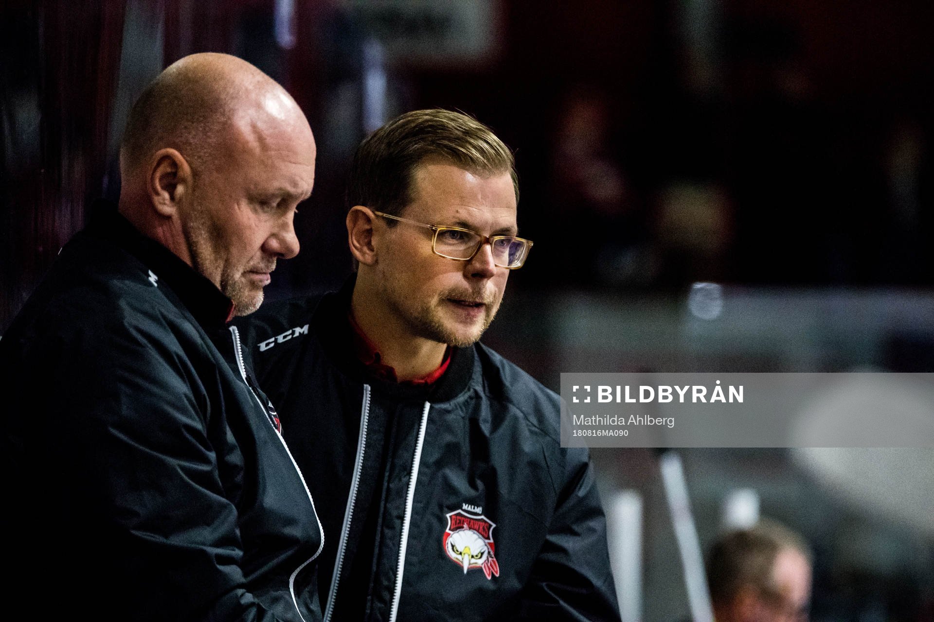 Malmö Redhawks tränare Peter Andersson och assisterande