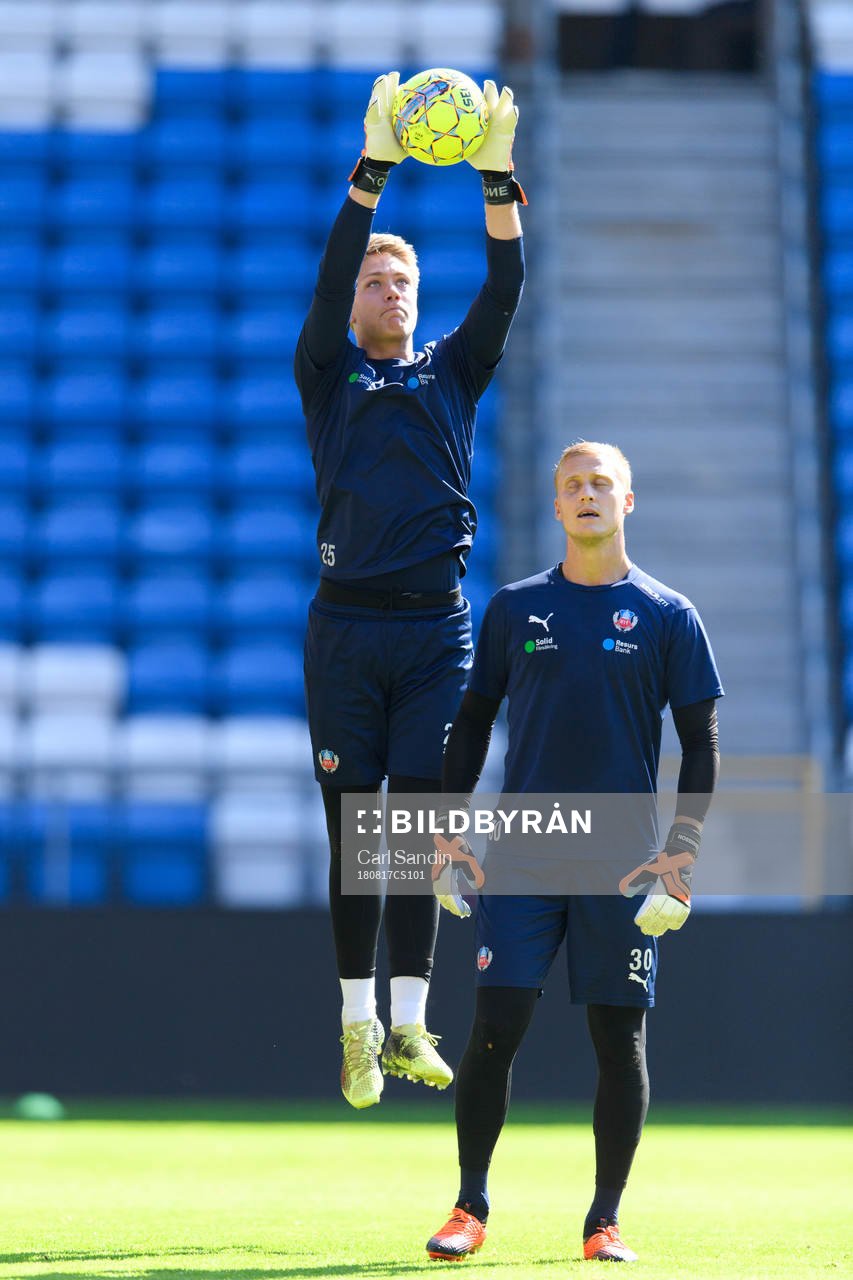 Målvakt Kalle Joelsson och målvakt Pär Hansson