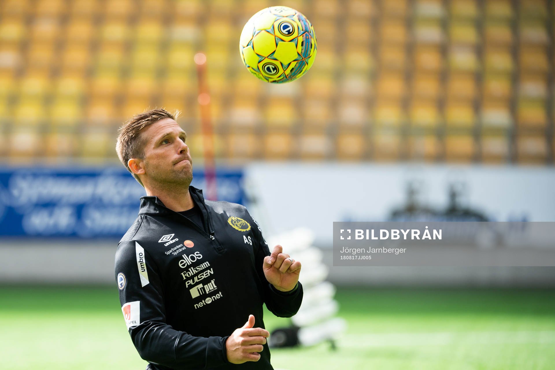 individuell tränare Anders Svensson under det Allsvenska fotbollslaget Elfsborgs träning den 17 augusti 2018 i Borås.