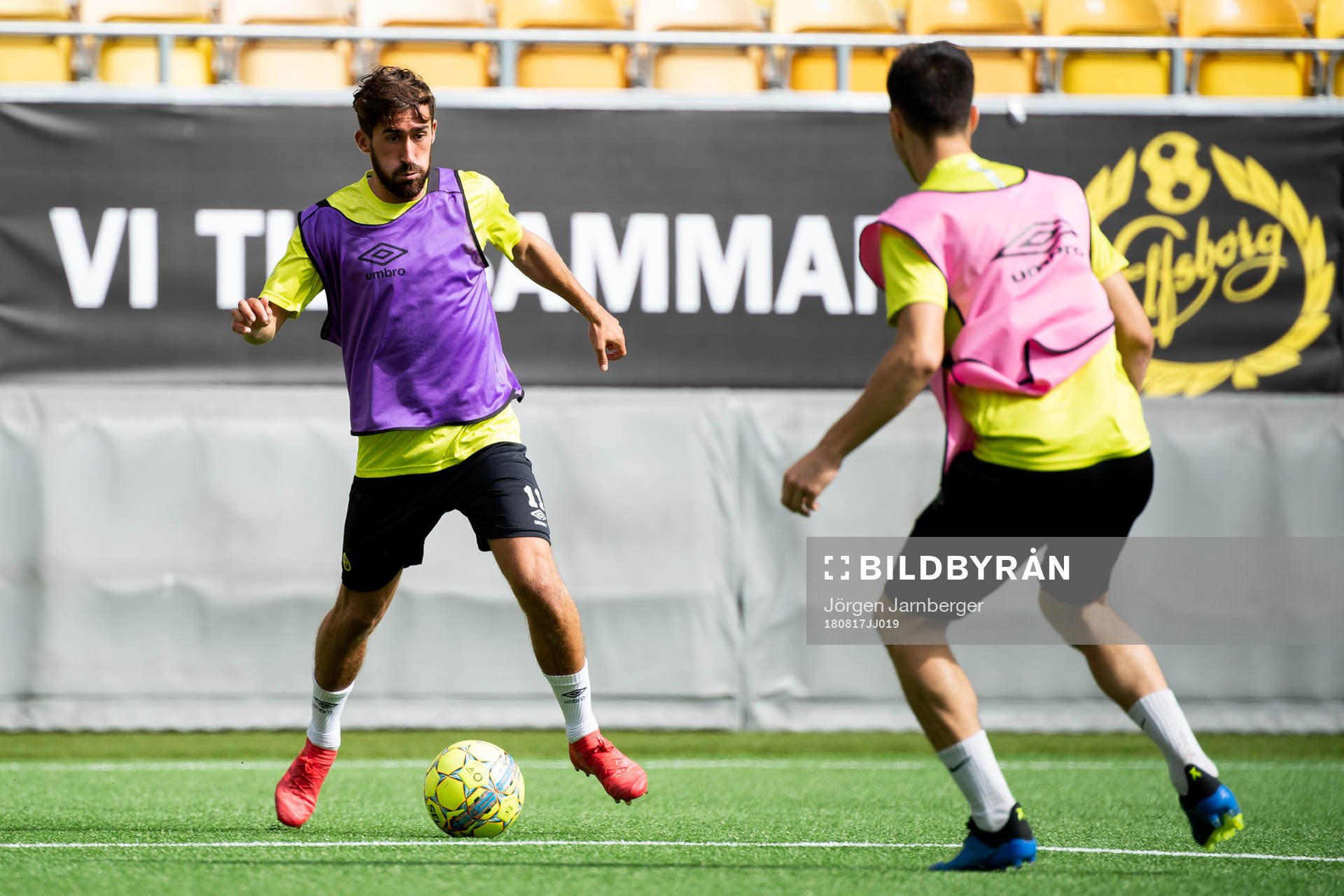 under det Allsvenska fotbollslaget Elfsborgs träning