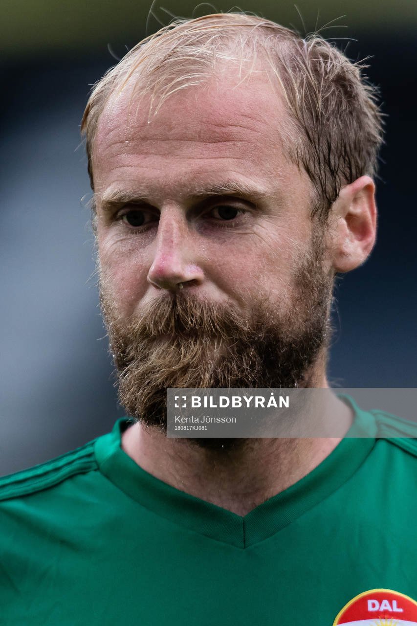 Dalkurds Markus Thorbjörnsson innan fotbollsmatchen i