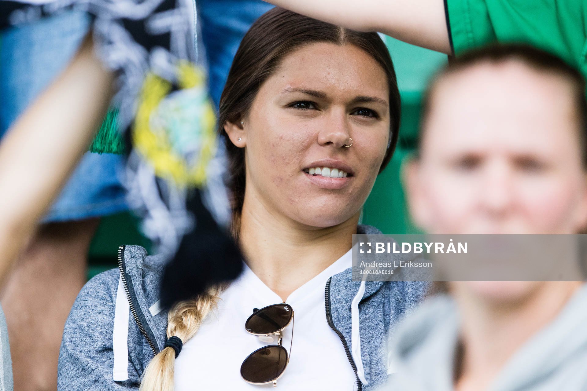 Hammarbys nyförvärv Lauren Kaskie på läktaren