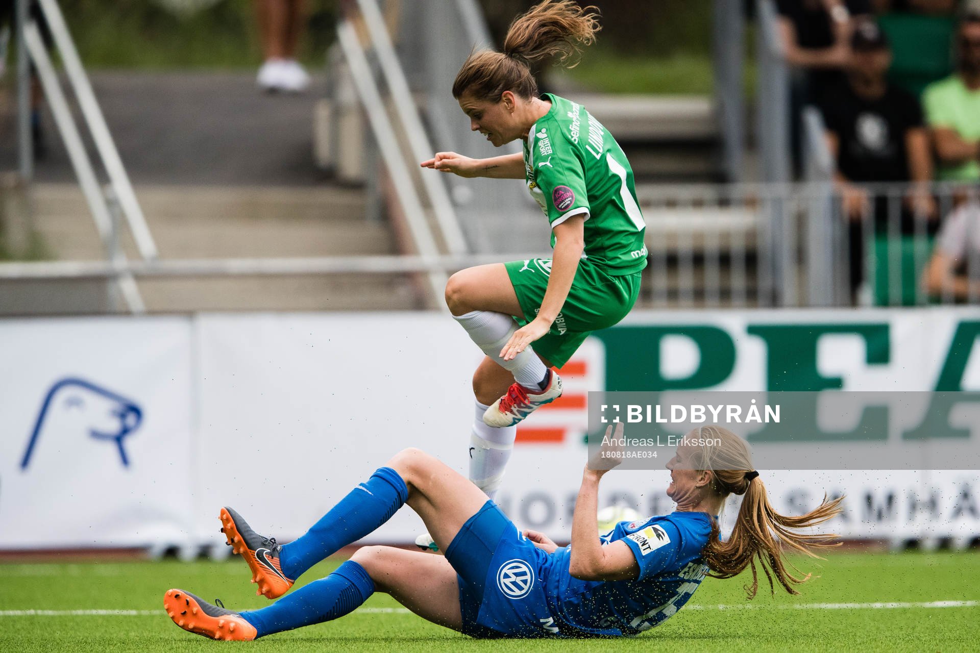 Hammarbys Hanna Lundqvist och Eskilstunas Vaila Marie