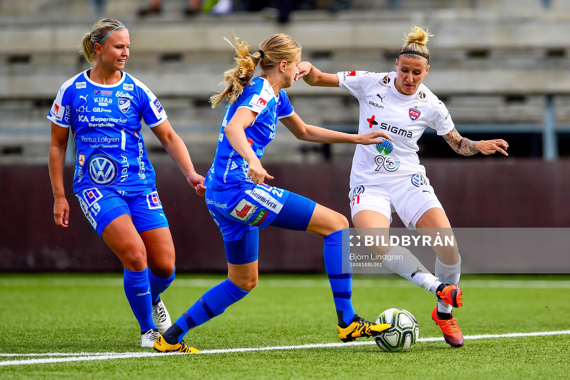 Rosengårds Anja Mittag och IFK Kalmars Wilma Finnman