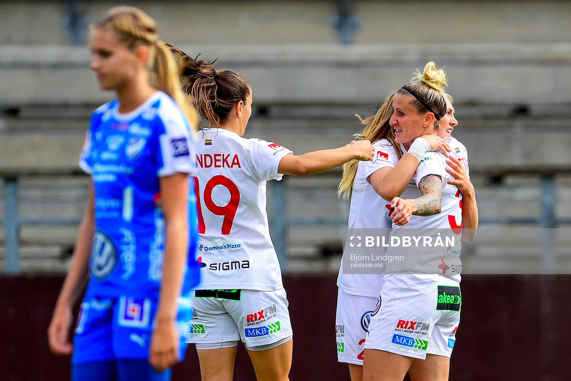 Rosengårds Anja Mittag jublar med lagkamrater