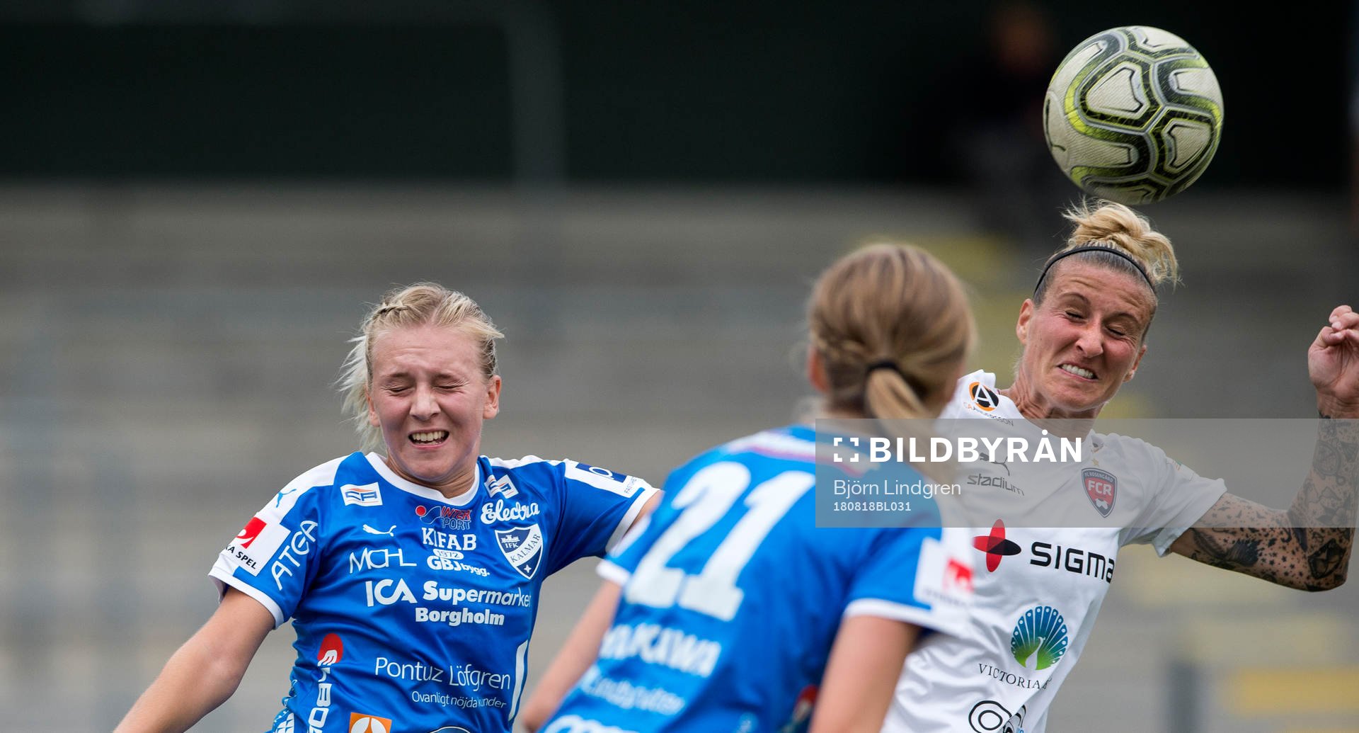 Kalmars Maja Träff Williams och Rosengårds Anja Mittag i