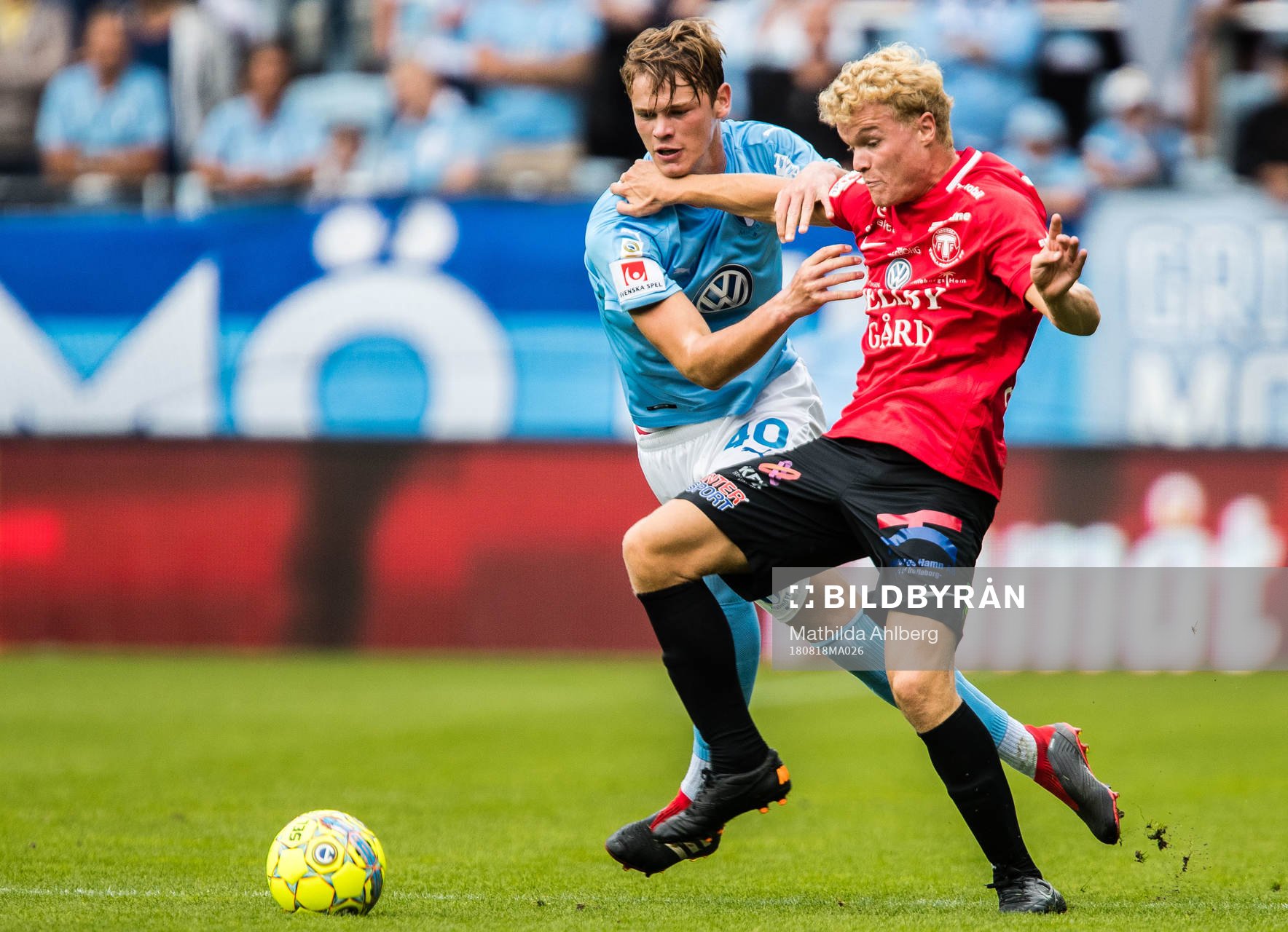 Malmö FFs Hugo Andersson och Trelleborgs Freddie Brorsson