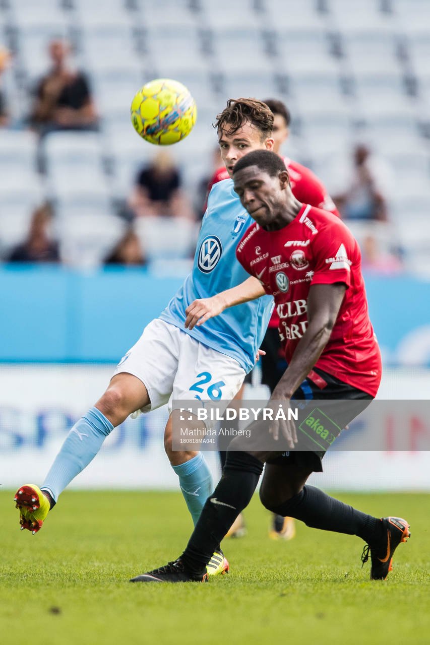 Malmö FFs Andreas Vindheim och Trelleborgs Kofi Sarkodie