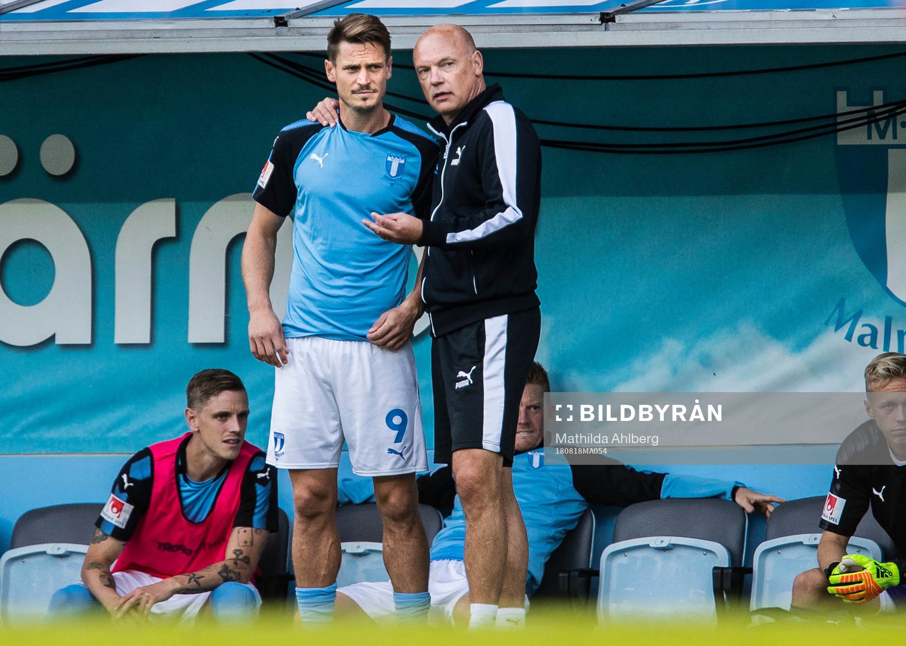 Malmö FFs Markus Rosenberg och tränare Uwe Rösler